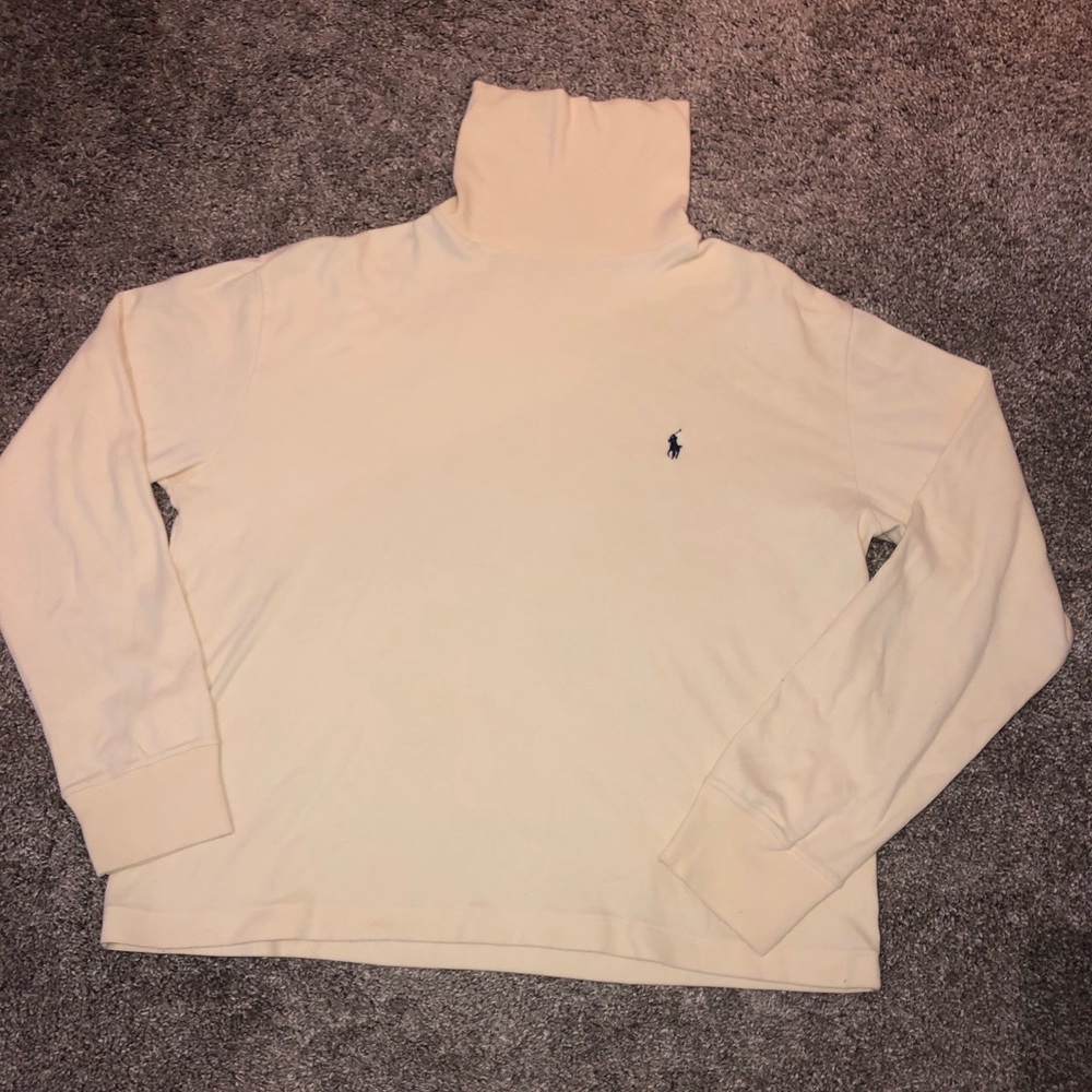 Light yellow polo sport long sleeve